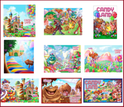 9 Candyland Stickers, Party Supplies, Decorations, Gifts, Favors, Labels - £9.43 GBP