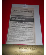 Home Treasure Decor 1918 Brooks Aeroplane Aviation Transportation Advert... - $180.37 MXN