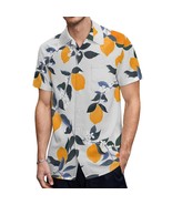 Mondxflaur Classic Lemon Button Down Shirts for Men Short Sleeve Pocket ... - $35.65 CAD
