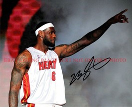 Lebron James Miami Heat Signed Autograph 8x10 Rp Photo The One And Only Great - £13.36 GBP