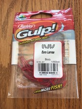 Berkley Gulp Euro Larvae Bloody 150ct RARE VINTAGE-SHIP N 24h - $250.98 MXN