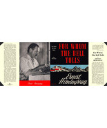 Hemingway FOR WHOM THE BELL TOLLS facsimile jacket for Blakiston Editoin - $30.82 CAD