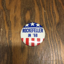 Rockefeller in 68 pinback political button pin movie photo prop - £15.48 GBP