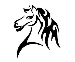 Horse Vinyl Sticker, wall car door gate sign decor - $5.27