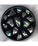 Trivet Hot Plate CALIFORNIA Vintage Hand Made Abalone Shell Table Decor ... - $41.01 CAD