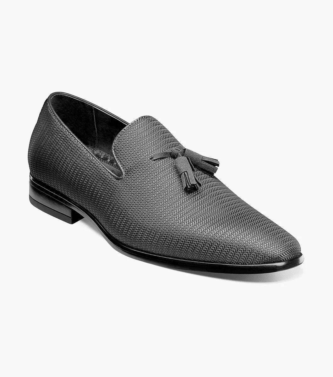 25343, Stacy Adams Shoes Tazewell Plain Toe Tassel Woven All Colors