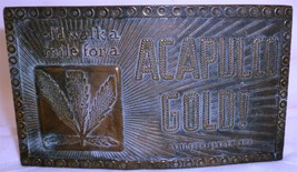SOLID BRASS BRONZE WESTERN BUCKLE NORTHUMRIA BRASSWORKS I&#39;D WALK MILE MA... - $298.23 MXN