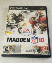 Madden NFL 10 (Sony PlayStation 2, 2009 PS2) - Complete w/ Manual, Tested Works - $12.22