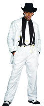 Dreamgirl Men&#39;s Zoot Suit Riot Costume, White/Black, Large - $173.38