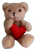 Vintage Russ  Berrie Valentine&#39;s Bear stands 6 inches tall - $16.70