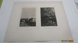 W MARIS  ARTIST DUCK COWS GRAZING ENGRAVING PLATE PRINT 1916  11 X 15 SE... - $25.25