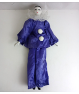 Vintage Pierrot Harlequin Jester Clown 17&quot; Collectible Figurine - $271.23 MXN