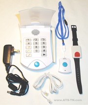 Elderly Line Life Alert Alarm Medical Dialer   No Fee   2 Pendants With System - £92.50 GBP