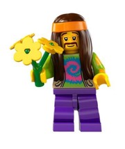 LEGO Minifigures Series 7 Hippie COLLECTIBLE Figure Peace Love Soul [Toy] - £23.64 GBP