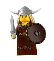 LEGO Minifigures Series 7 Viking Woman COLLECTIBLE Figure village warrior sword - £12.53 GBP