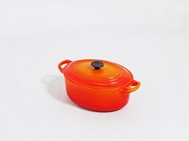 Japan Pepsi Nex vs Le Creuset Stoneware / Kitchen Ware Orange Oval Shape Pot ... - £8.65 GBP