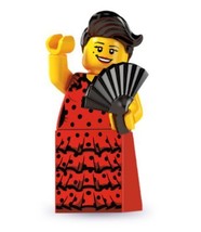 LEGO Minifigures Series 6 Flamenco Dancer COLLECTIBLE Figure clapping dancing - £11.99 GBP