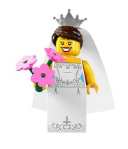 Lego Minifigures Series 7 Bride Collectible Figure Wedding Big Day Ceremony - £23.01 GBP