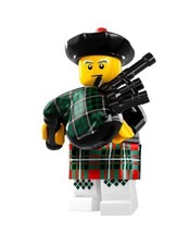 LEGO Minifigures Series 7 Bagpiper COLLECTIBLE Figure bagpipe Scotland musica... - £26.69 GBP