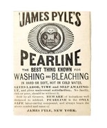 James Pyle Pearline Soap 1885 Advertisement Victorian Detergent ADBN1A15 - €17,20 EUR