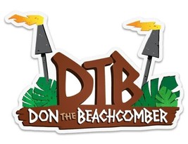 Don the Beachcomber - Tiki Torches Vinyl Sticker Decal- Vintage Style- H... - £6.28 GBP