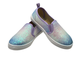 Olivia Miller Girl Slip-On Glitter Sneaker Purple Ice Multicolor OMO-2496K - $21.78