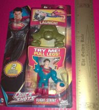 Superman Action Figure Toy Super Man Comic Cartoon Quick Shots Flight Strike New - £7.41 GBP