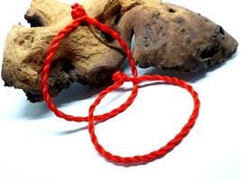 Lucky Red Bracelet x 2 Unisex Kabbalah Chinese Protection Red Cord Authentic UK - £2.53 GBP