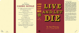 Fleming LIVE and LET DIE facsimilie dust jacket for the first UK edition book  - £16.72 GBP