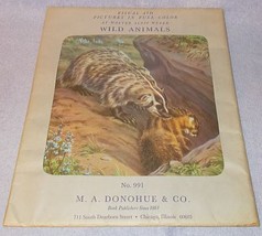M.A. Donohue Wild Animal Illustrations by Walter Alois Weber 991 Complet... - $49.95