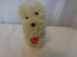 American Girl Doll Pet Coconut White Westie Dog Plush 5&quot; Pet Collar Retired - $11.90