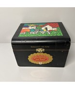 Vintage Hoyo De Monterrey de Jose Gener wooden cigar box Hand Painted Ho... - $24.72