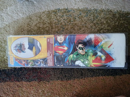 Justice League Superman Batman Flash Green Lantern Peel Stick Giant Wall... - £15.16 GBP