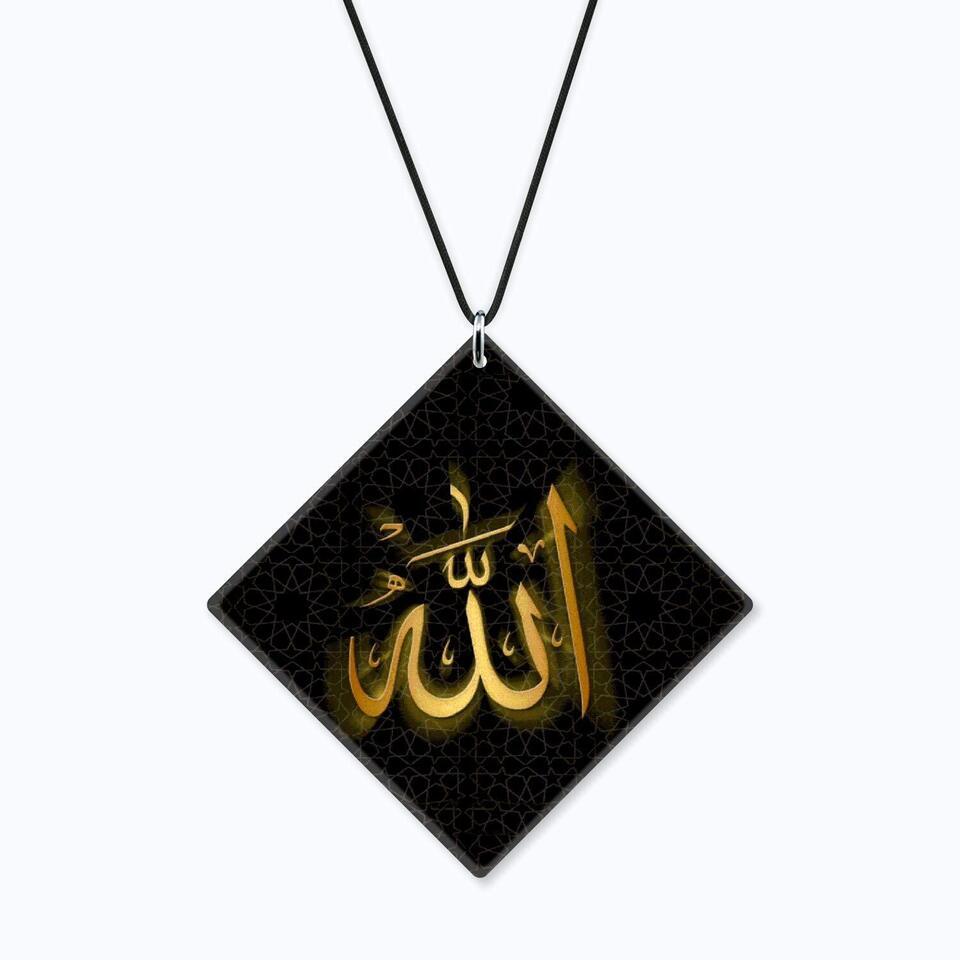 Acrylic Islamic Car Hanging Accessories Allah Printed Printed Good Luck(... - $34.64