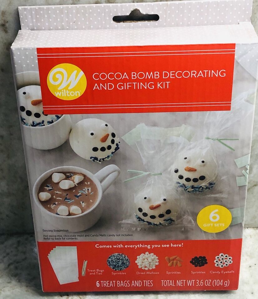 Wilton-Cocoa Bomb Decorating and Gifting Kit. 6 Treats Bags and Ties:6 G... - $27.60