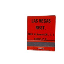 Vintage Matchbook Las Vegas Restaurant Palmer Puerto Rico Full Unstruck - $10.40