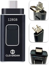 4 in 1 Android and 128GB Photo Stick USB 3.0 Flash Drive Compatible with All You - £40.39 GBP