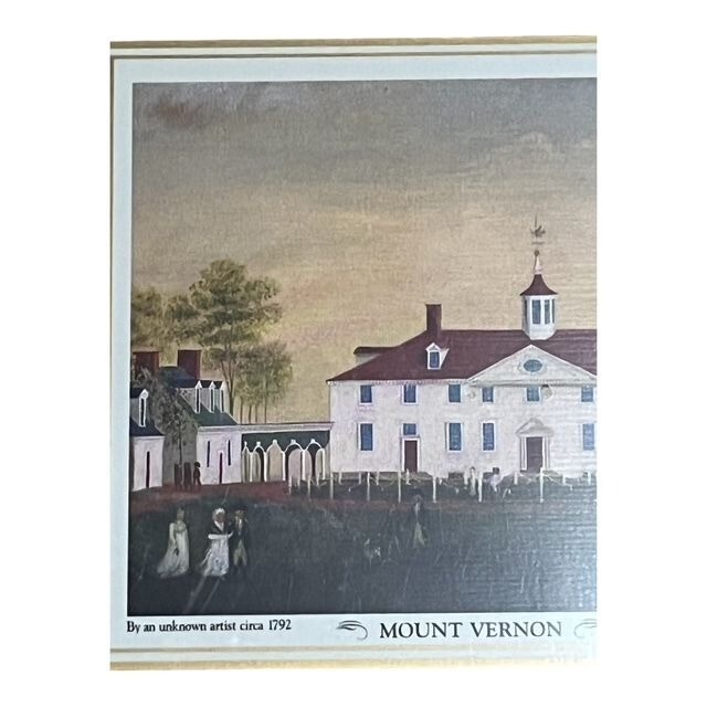 Vintage American Pennyroyal Mount Vernon Coasters by Design Imports Internationa Item image 3