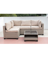 Boho Patio Furniture Set: 5-Piece Sectional Sofa - $523.99