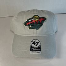 Minnesota Wild &#39;47 Clean Up Gray Adjustable Hat - $30.66 CAD