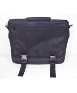 Black Polyester Messenger Bag Briefcase, Expandable Bottom Gusset ~ #HS016 - $278.45 MXN