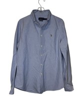 Polo Ralph Lauren Men&#39;s Shirt Custom Fit Small Pony Workwear Denim Blue ... - £18.36 GBP