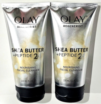 2 Pack Olay Regenerist Shea Butter Peptide 24 Nourishing Facial Cleanser... - £23.97 GBP