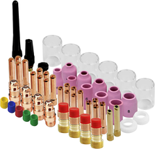 81PCS TIG Welding Torch Accessories Glass Cup Alumina Nozzle Stubby Gas ... - $64.62