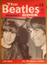 The Beatles Monthly Magazine Book No 18 January 1965 Vintage - $16.00