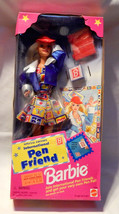 Barbie Doll Pen Friend International Special Edition 1995 Mattel #13558 NIB 8H - £15.21 GBP