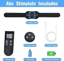 ABS Stimulator Ab Machine Abs Muscle Training Belt USB Rechargeable Portable NEW - £44.07 GBP