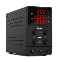 DC Power Supply Variable, 120V 3A Adjustable Switching Regulated DC Bench Power  - £154.49 GBP
