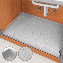 SIKADEER Under Sink Mat for Kitchen Waterproof, 34&quot; x 22&quot; Silicone Under... - £31.44 GBP