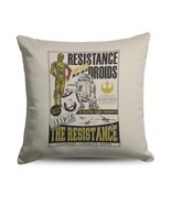 Disney Star Wars Episode 8 Vintage Signage R2-D2 &amp; C-3PO Throw Pillow 18... - $779.40 MXN